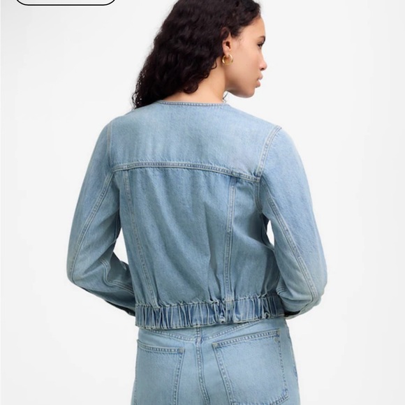 Madewell Cinched Lady Jacket in Ashbury Wash: Airy Denim Edition - Picture 4 of 9